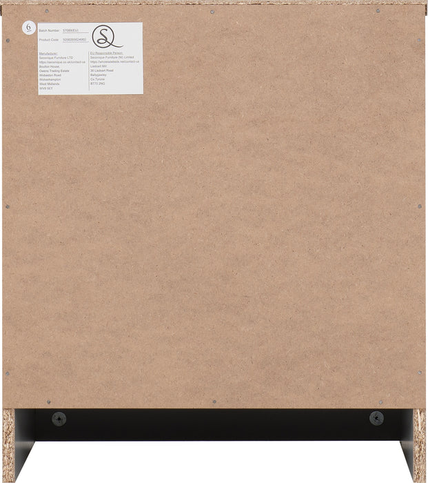 Dakota 1 Drawer Bedside - Light Grey