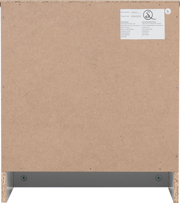 Dakota 1 Drawer Bedside - White