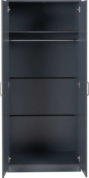 Dakota 2 Door Wardrobe - Dark Grey