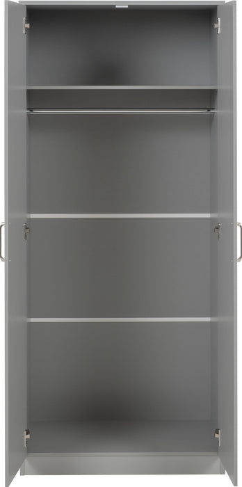 Dakota 2 Door Wardrobe - Light Grey