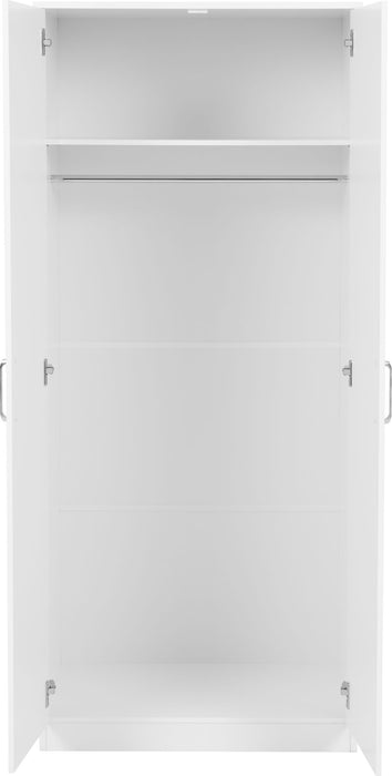 Dakota 2 Door Wardrobe - White