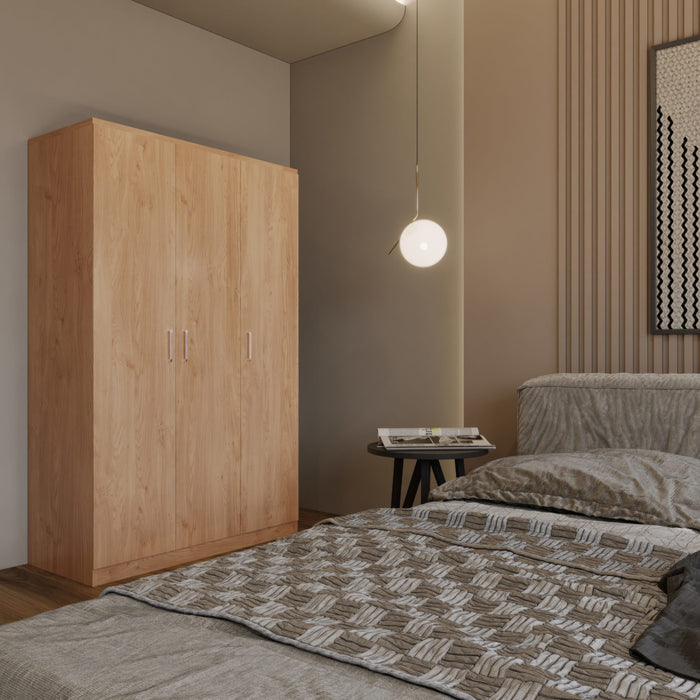 Dakota 3 Door Wardrobe - Oak Effect