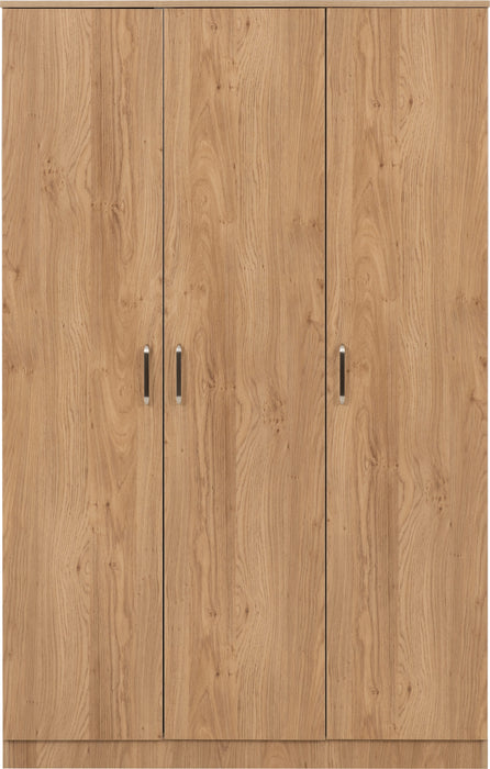 Dakota 3 Door Wardrobe - Oak Effect