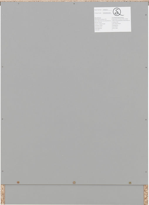 Dakota 3 Drawer Bedside - Light Grey