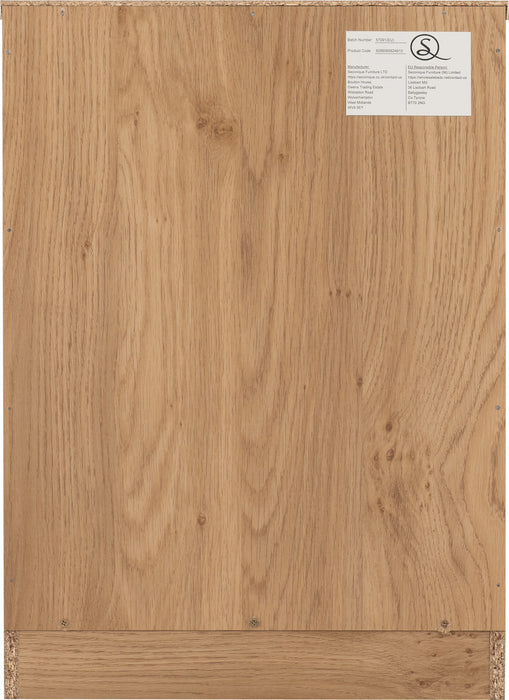 Dakota 3 Drawer Bedside - Oak Effect