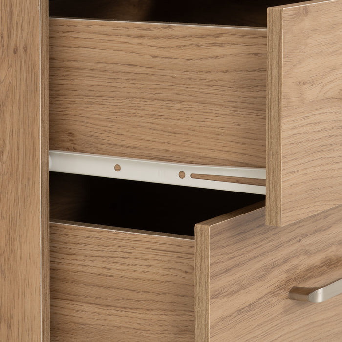 Dakota 3 Drawer Bedside - Oak Effect