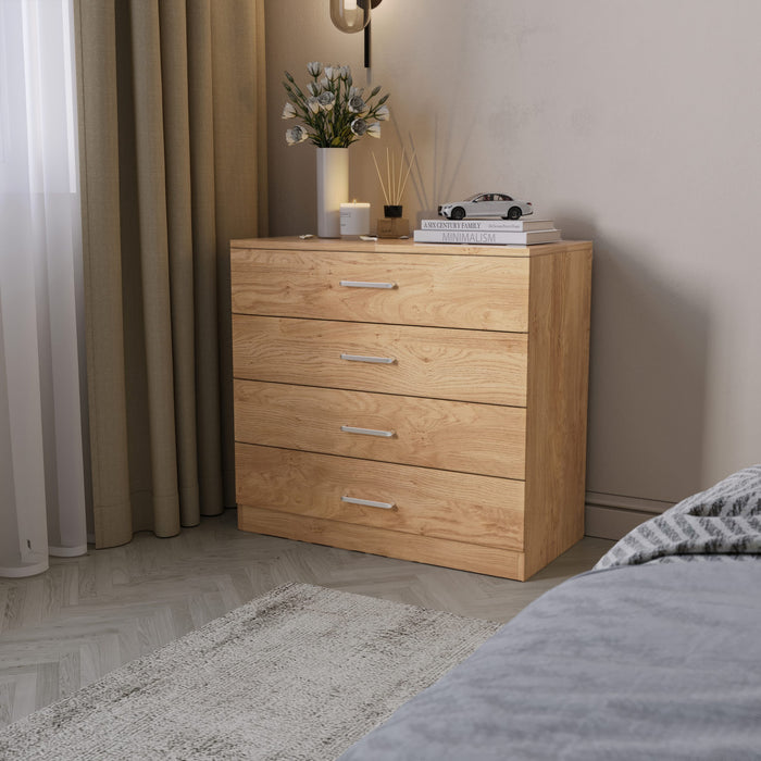 Dakota 4 Drawer Chest - Oak Effect