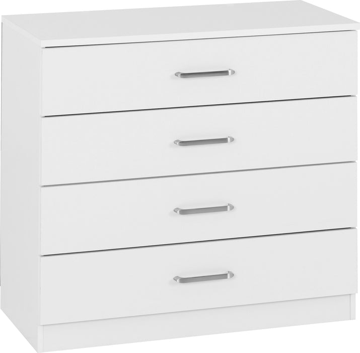 Dakota 4 Drawer Chest - White