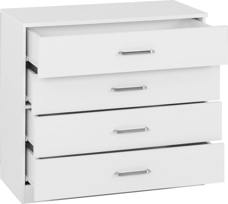 Dakota 4 Drawer Chest - White