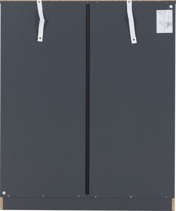 Dakota 5 Drawer Chest - Dark grey