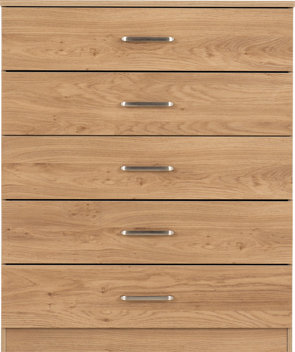Dakota 5 Drawer Chest – Oak Effect