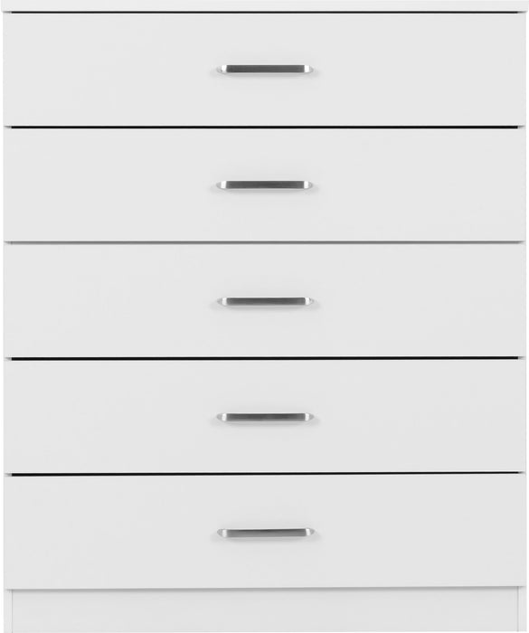 Dakota 5 Drawer Chest - White