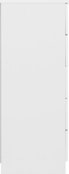 Dakota 5 Drawer Chest - White