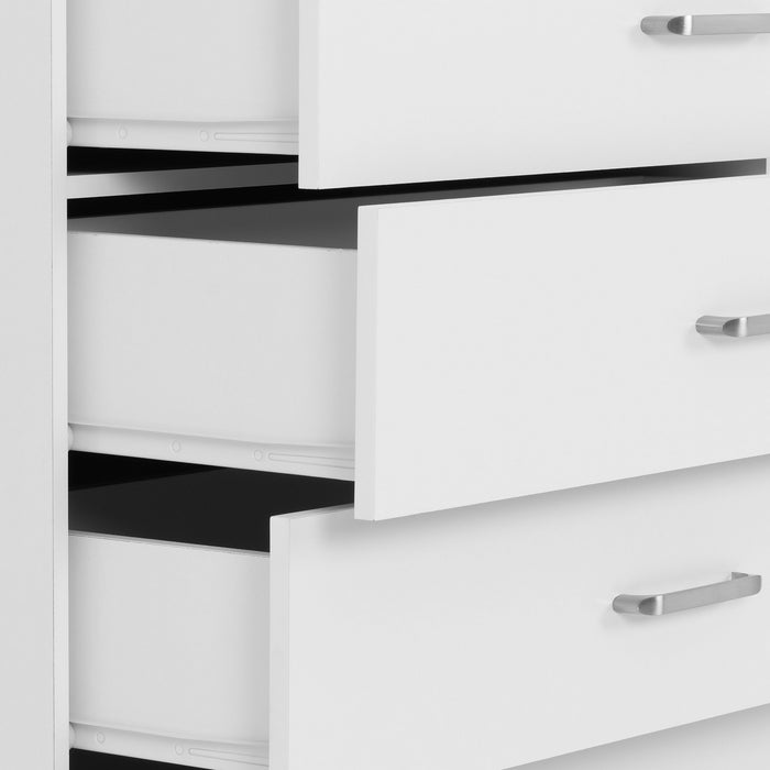 Dakota 5 Drawer Chest - White