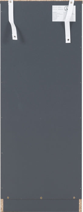 Dakota 5 Drawer Narrow Chest - Dark Grey