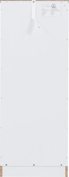 Dakota 5 Drawer Narrow Chest - White