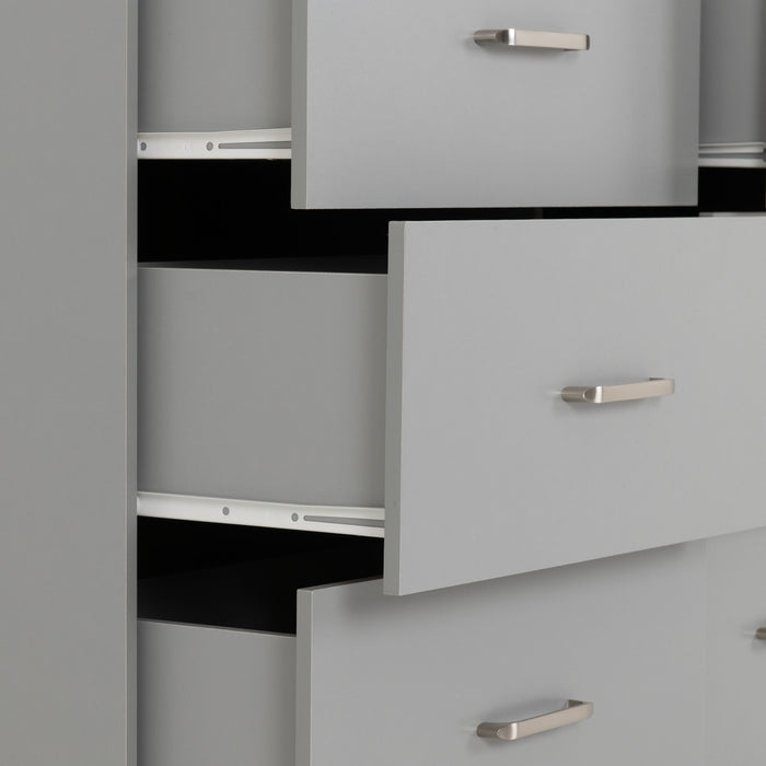 Dakota 6 Drawer Chest - Light Grey