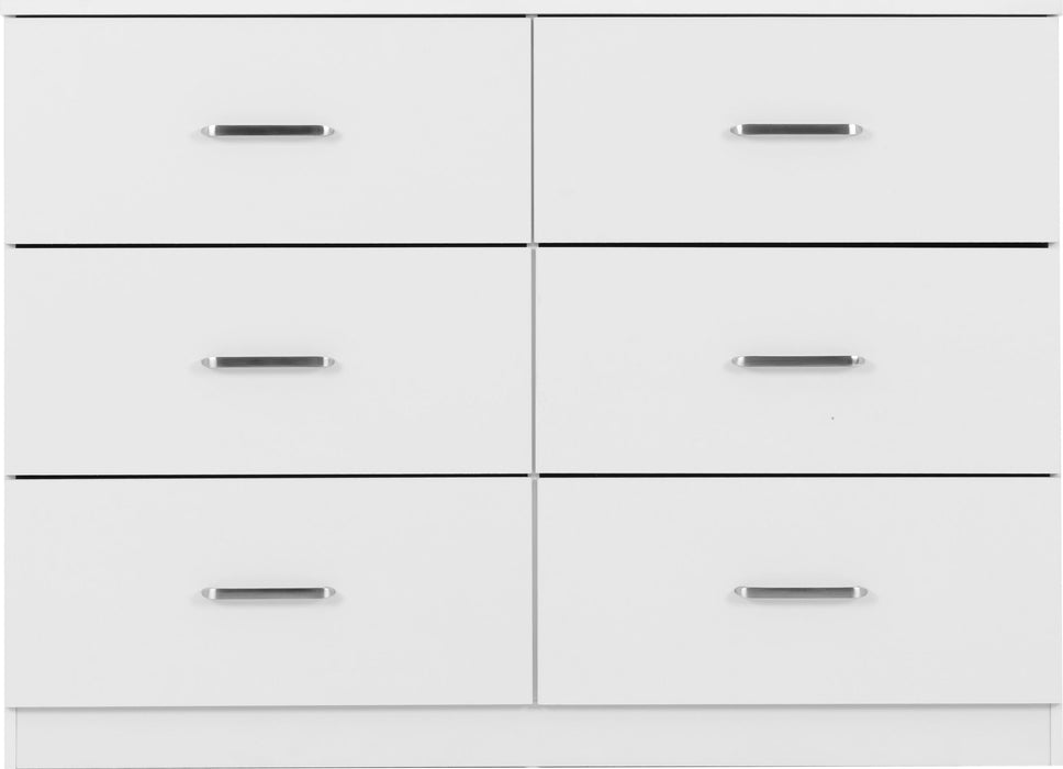 Dakota 6 Drawer Chest - White