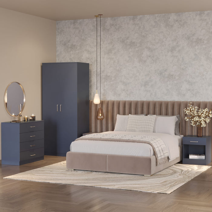 Dakota Trio Bedroom Set - Dark Grey