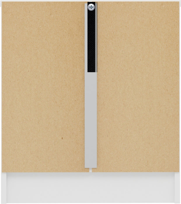 Denver 1 Drawer Bedside - White Gloss