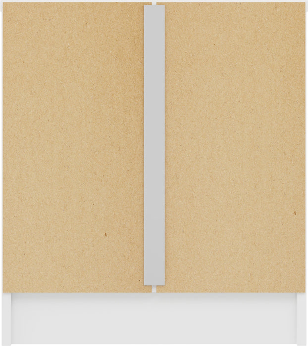 Denver 1 Drawer Bedside - White/ Pink Gloss