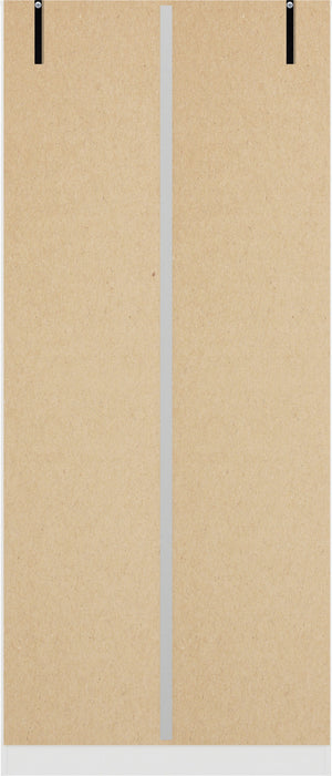 Denver 2 Door Wardrobe - White Gloss