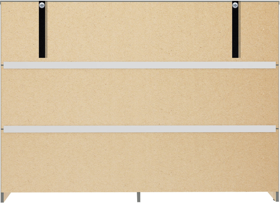 Denver 6 Drawer Chest - Grey Gloss