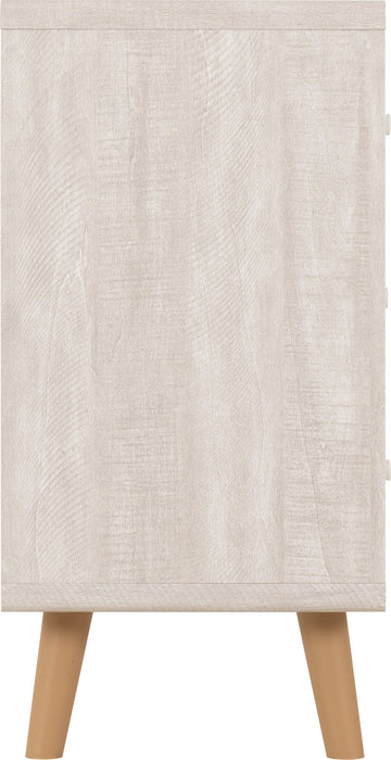 Dixie 3 Drawer Chest - Dusty Grey/ White