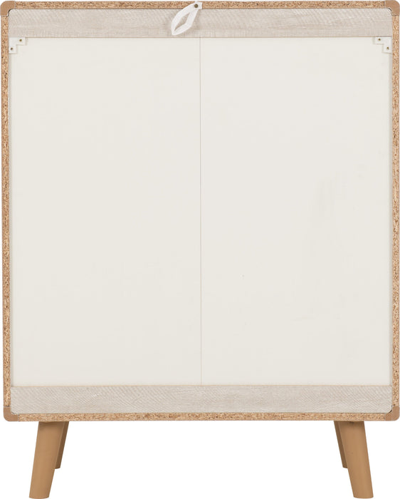 Dixie 4 Drawer Chest - Dusty Grey/ White