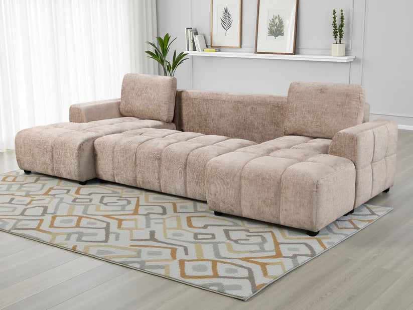 Shanghai Luxury U Shape Corner Sofabed