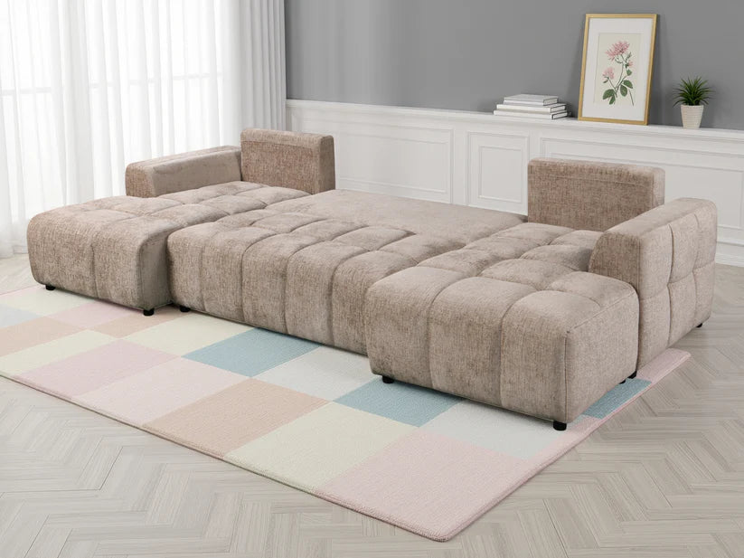 Shanghai Luxury U Shape Corner Sofabed