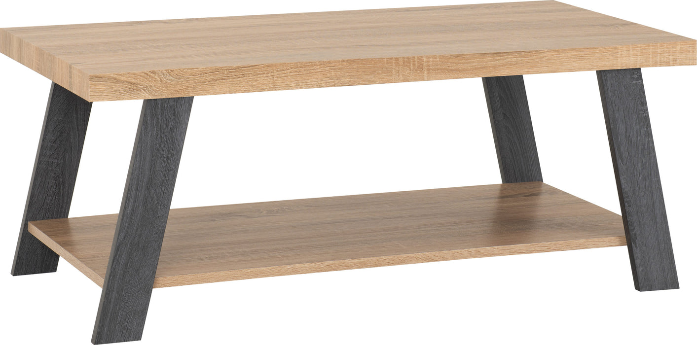 Eddie Wooden Coffee Table, Pine