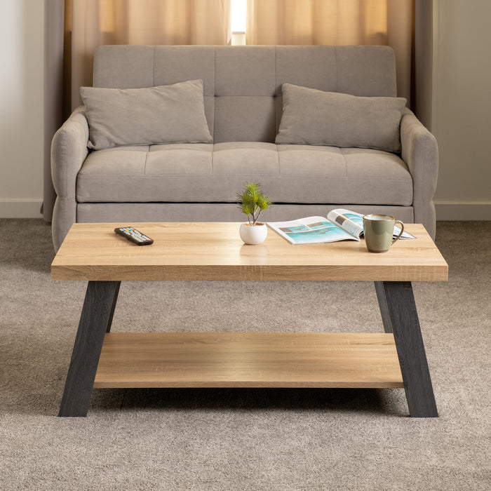 Eddie Wooden Coffee Table, Pine