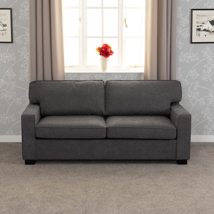 Eton Sofa Bed, Dark Grey Fabric with Mattress
