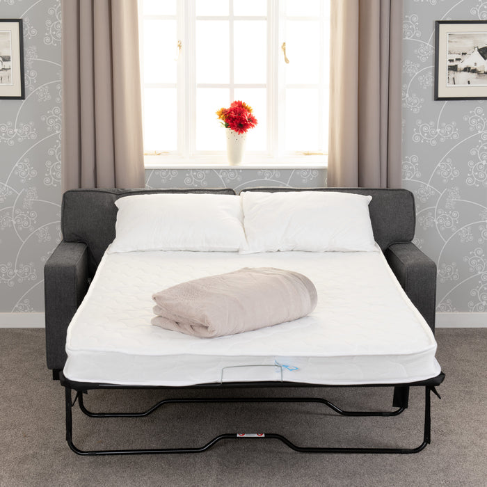 Eton Sofa Bed, Dark Grey Fabric with Mattress
