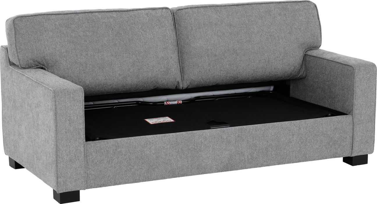 Eton Sofa Bed, Light Grey Fabric with Mattress