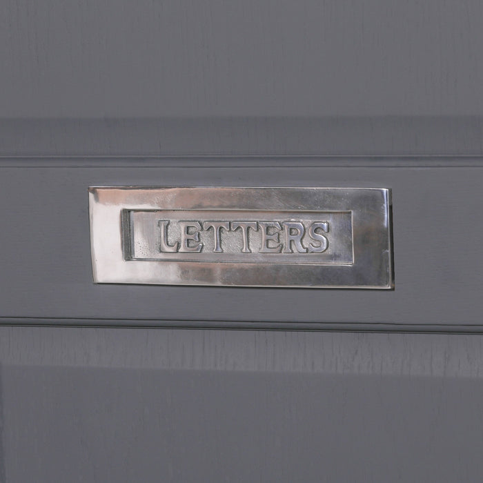 Aluminium Polished Door Letter Plate 10″