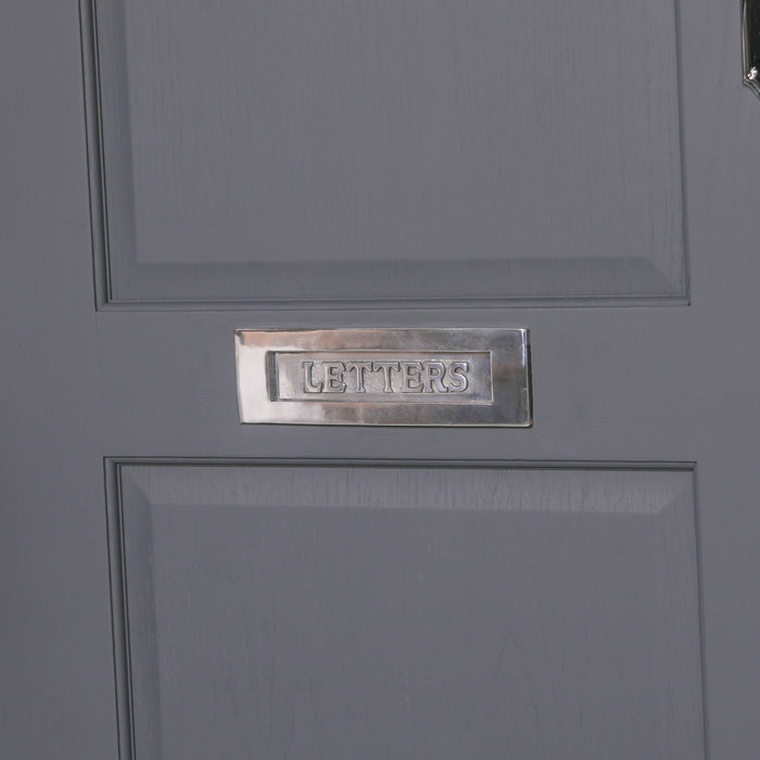 Aluminium Polished Door Letter Plate 10″