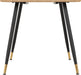 oak dining table black and gold