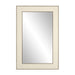 Hampton Mirror | Small Rectangular | Ivory Shagreen-Cheshire Furniture Outlet