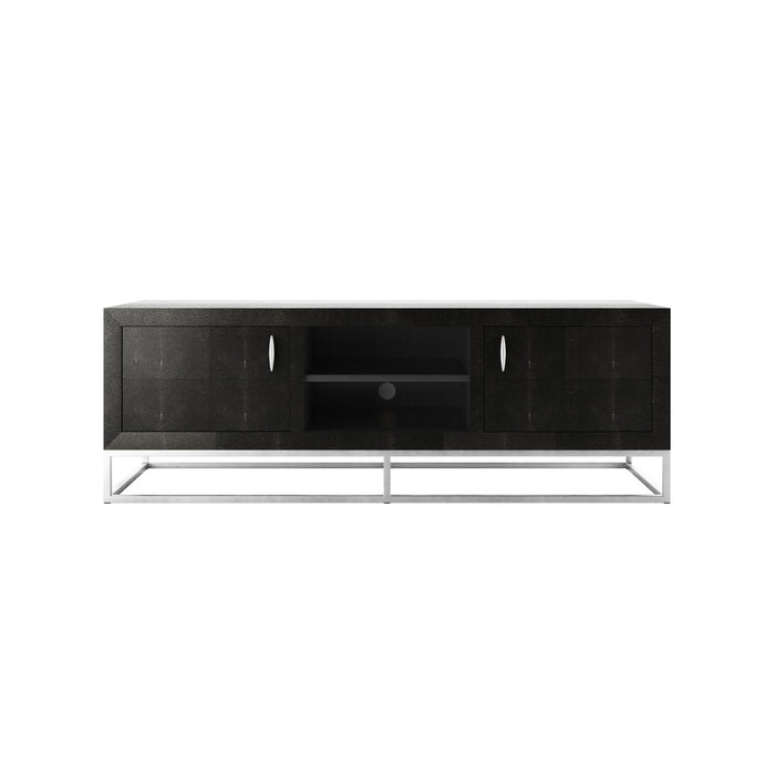 Hampton TV Unit | Black Shagreen-Cheshire Furniture Outlet