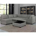 SilverCloud Modular Light Grey Fabric Sectional Sofa Set-Cheshire Furniture Outlet