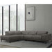 SlateLux Power Reclining Leather Sectional Sofa-Cheshire Furniture Outlet
