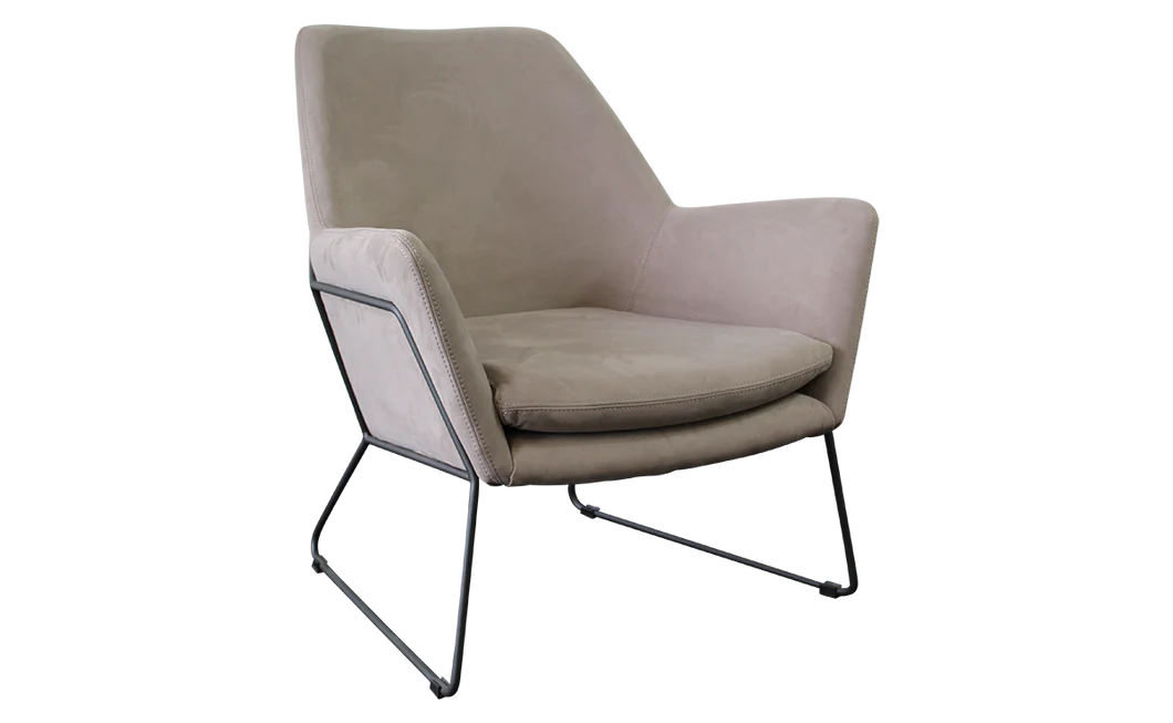 Delilah Armchair - Grey Velvet-Cheshire Furniture Outlet