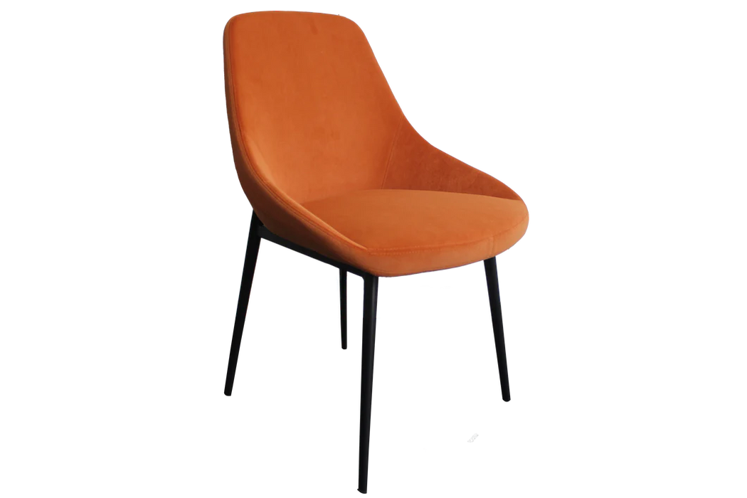 Set of 2 Lucia Dining Chairs - Sunburst Orange-Cheshire Furniture Outlet