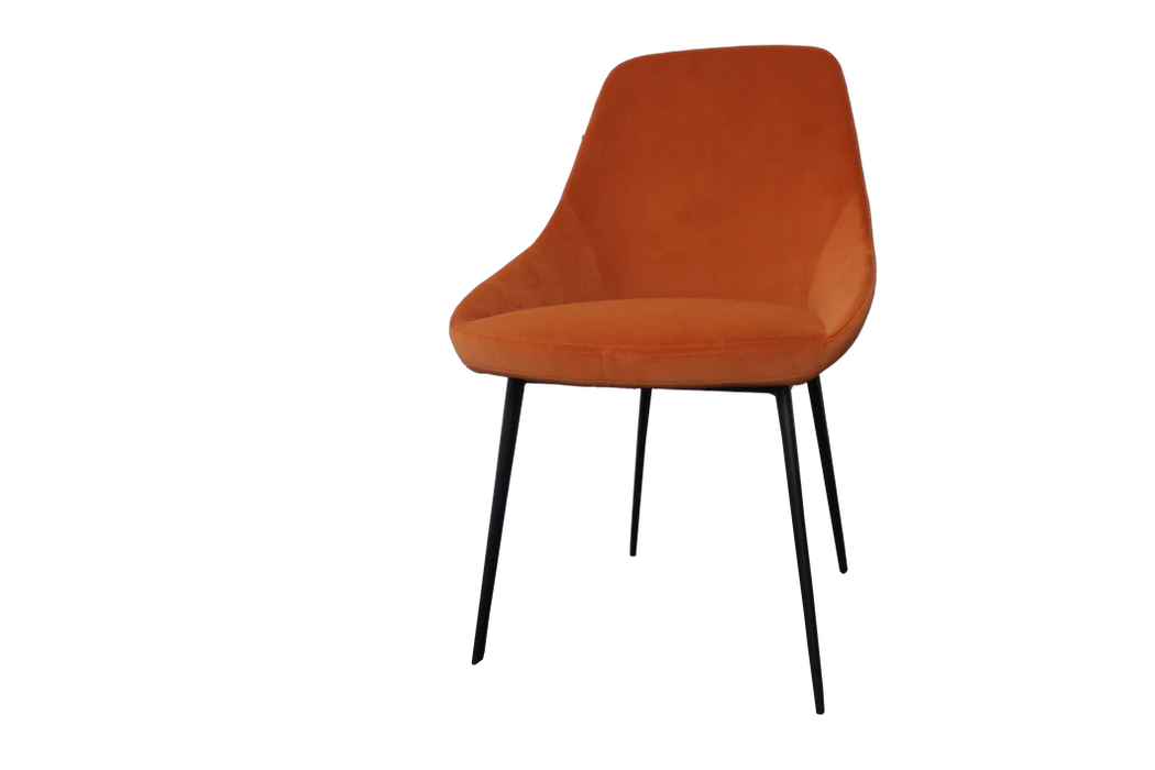 Set of 2 Lucia Dining Chairs - Sunburst Orange-Cheshire Furniture Outlet