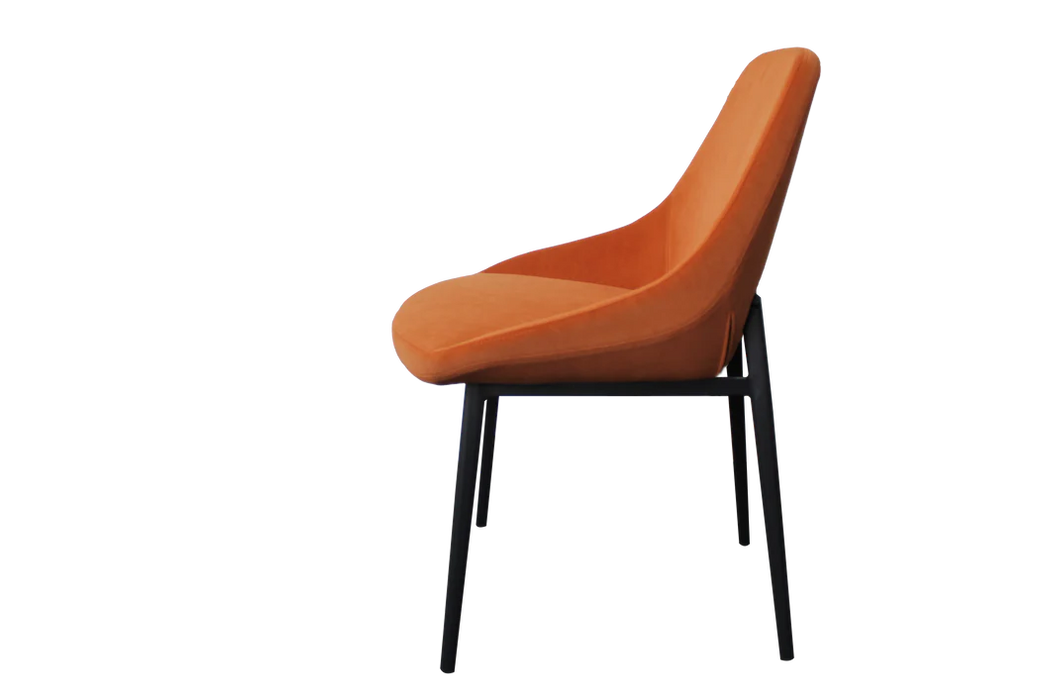 Set of 2 Lucia Dining Chairs - Sunburst Orange-Cheshire Furniture Outlet