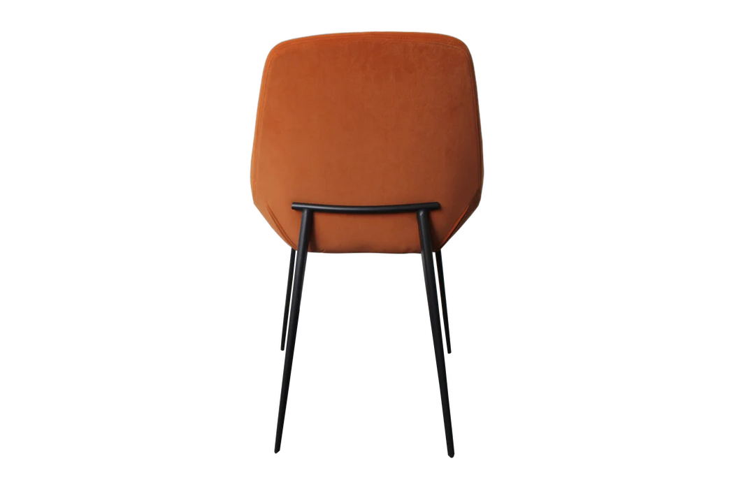 Set of 2 Lucia Dining Chairs - Sunburst Orange-Cheshire Furniture Outlet