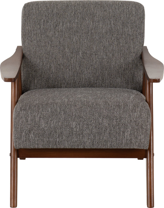 Kendra Upholstered Accent Chair, Soft Grey Fabric