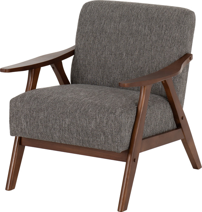 Kendra Upholstered Accent Chair, Soft Grey Fabric